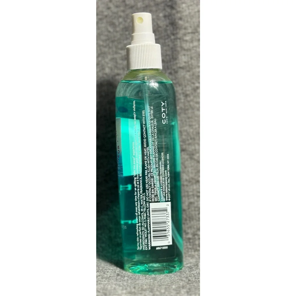 Calgon After Bath A Wave of Cool Turquoise Seas Body Mist 8oz- No Cap-See Bottle